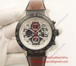 Japan Grade Tag Heuer Carrera Drive Timer Chronograph Skeleton Watch Leather Band